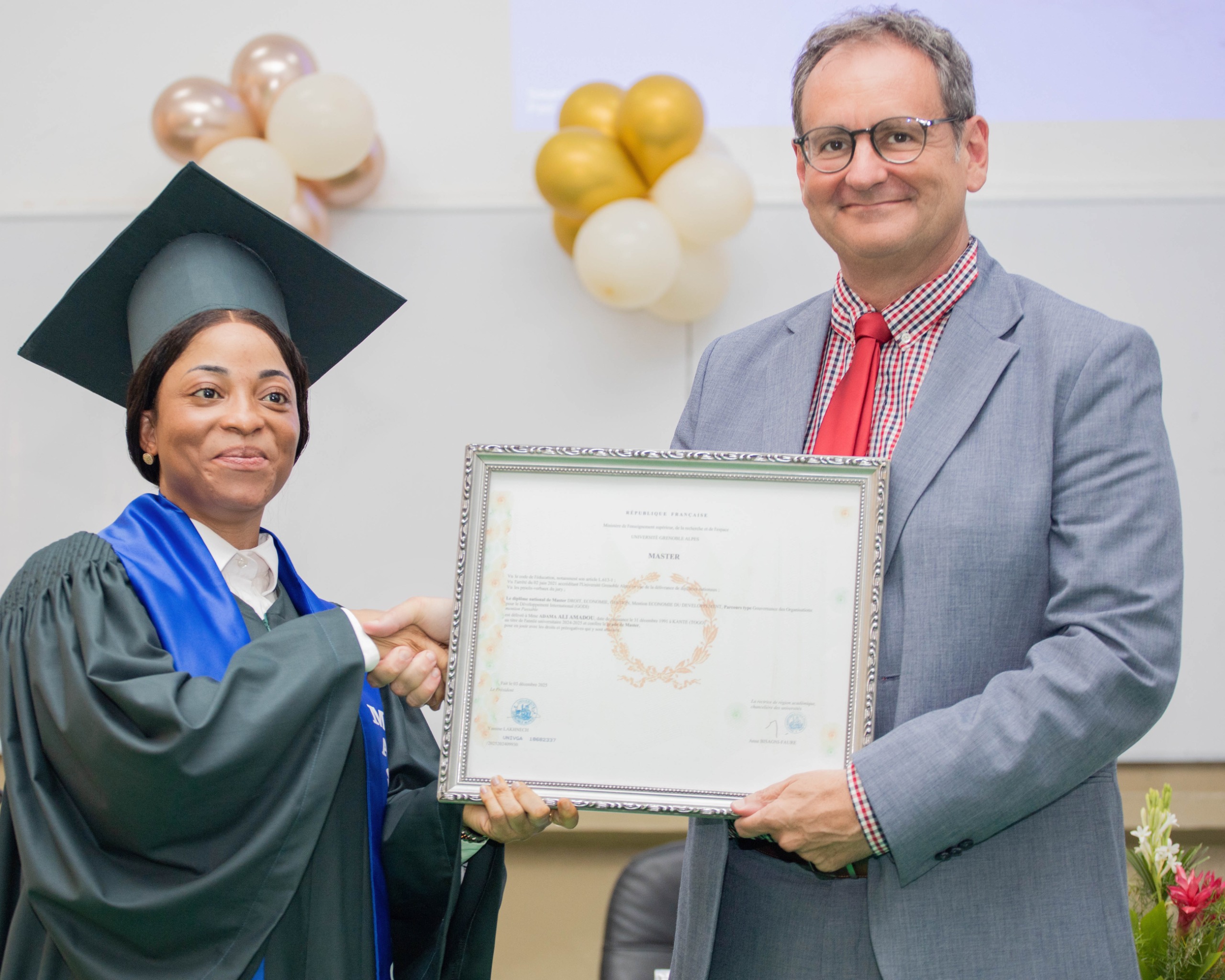 3e promotion du Master GODI : six nouveaux diplômés de l'Université de Lomé s'engagent pour le développement