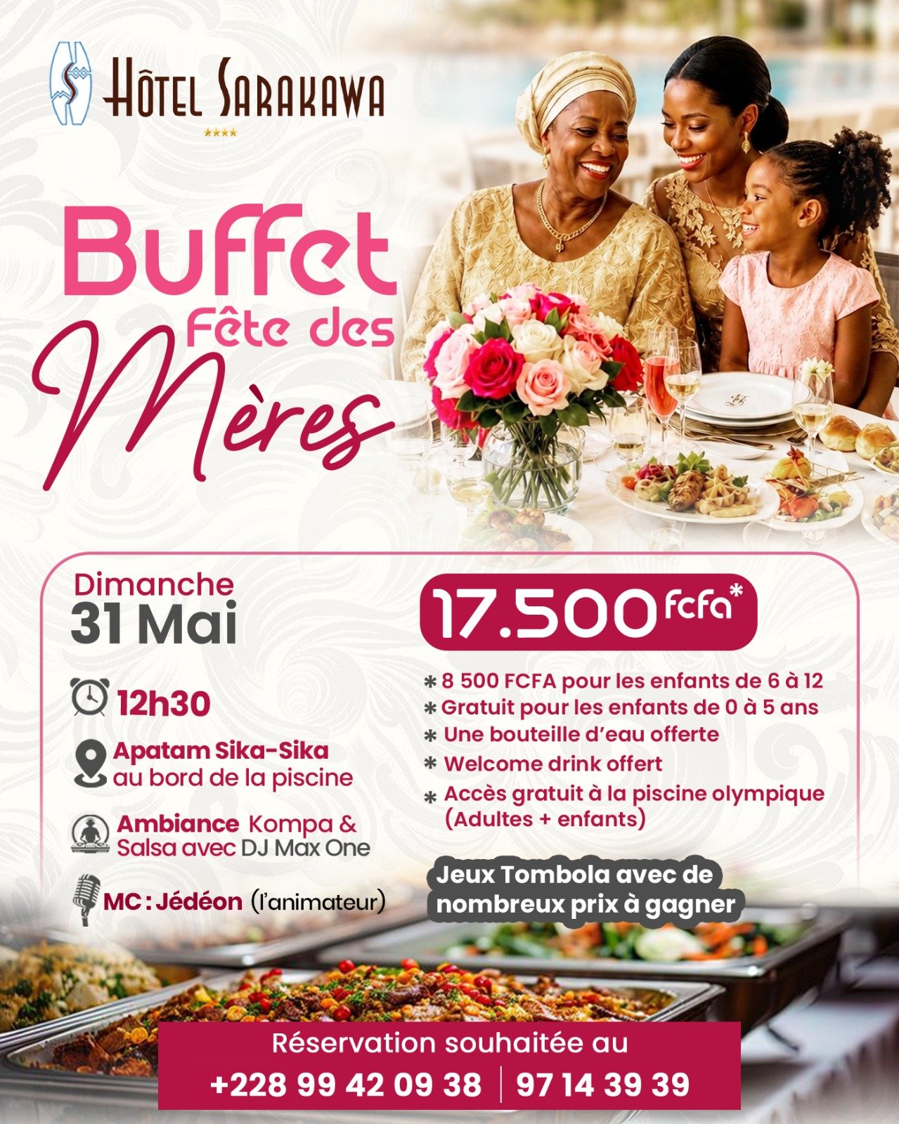 L’Hôtel Hôtel Hôtel Sarakawa célèbre les mères avec un spécial buffet festif