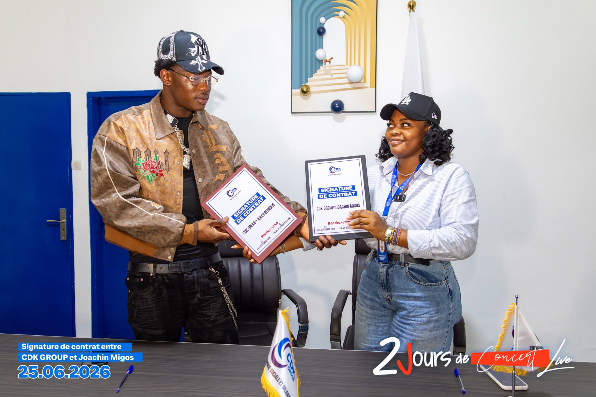 CDK GROUP annonce un concert 100 % live de Joachin Migos au Palais des Congrès de Lomé 