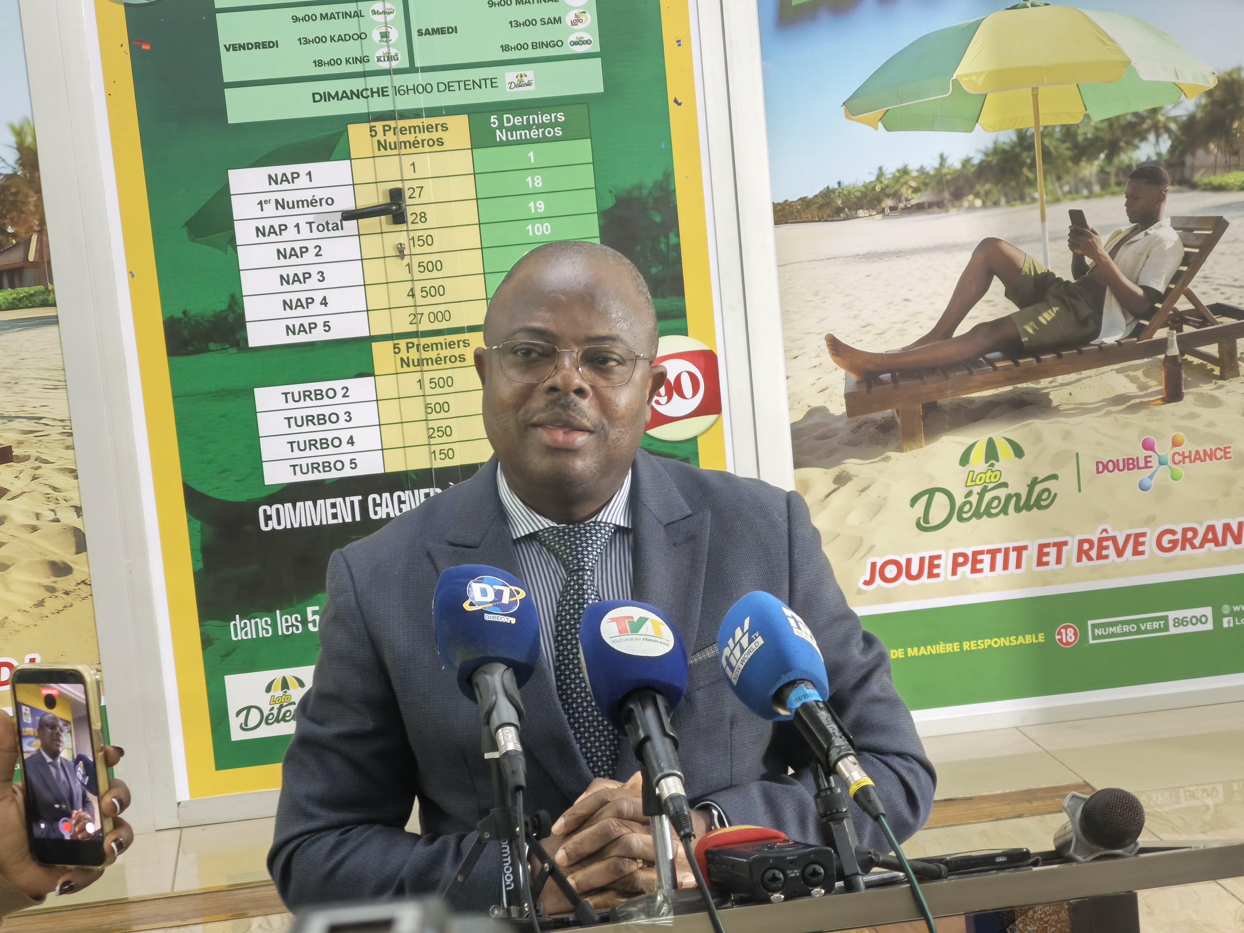 La LONATO lance << Loto Détente>>, un nouveau tirage hebdomadaire dès le 2 août 